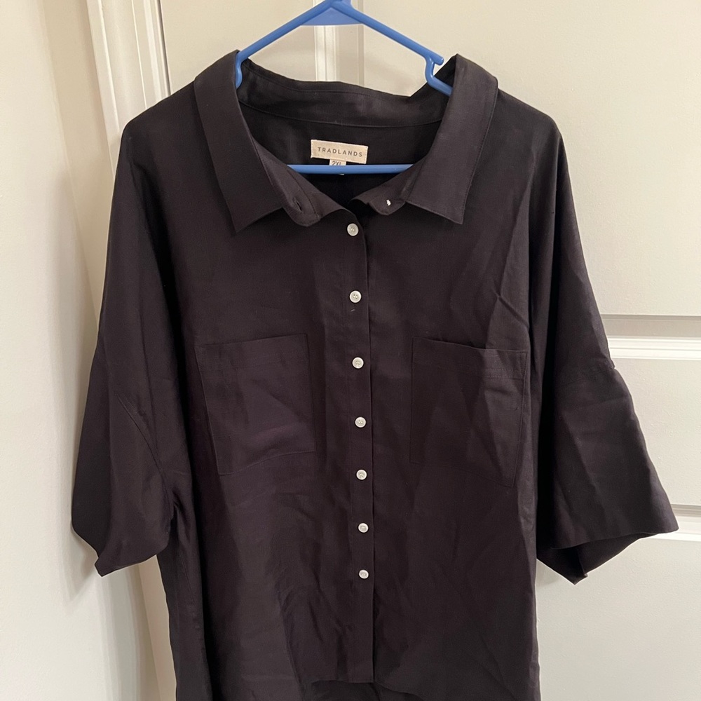 Tradlands Black Button Down Shirt